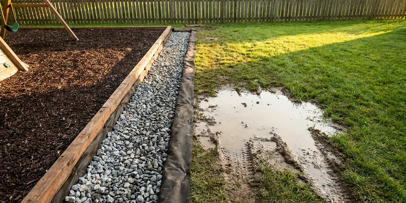 playground drainage and mud